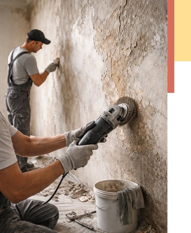 Снятие и удаление краски со стен в Тынде от 2158 руб. — ОТДЕЛОЧНИК-Тнд