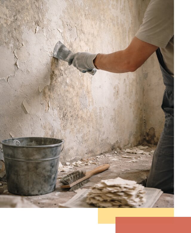 Удаление старой краски со стен в Тынде качественно и быстро