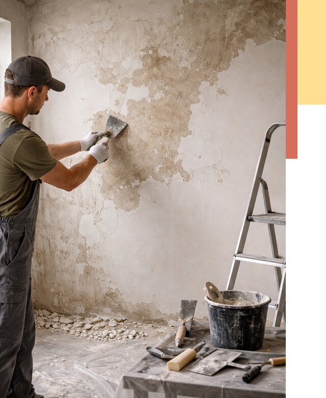 Снятие старой шпаклевки в Тынде от 1901 руб. — быстро и недорого | ОТДЕЛОЧНИК-Тнд