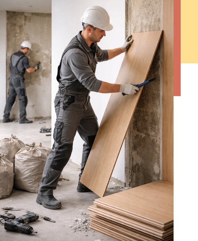 Демонтаж стеновых панелей в Тынде от 3597 руб. за м² быстро и недорого | ОТДЕЛОЧНИК-Тнд