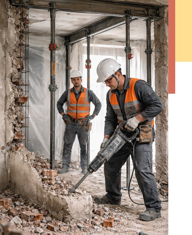 Снос несущих стен в Тынде от 10534 руб. — демонтаж несущей стены под ключ | ОТДЕЛОЧНИК-Тнд