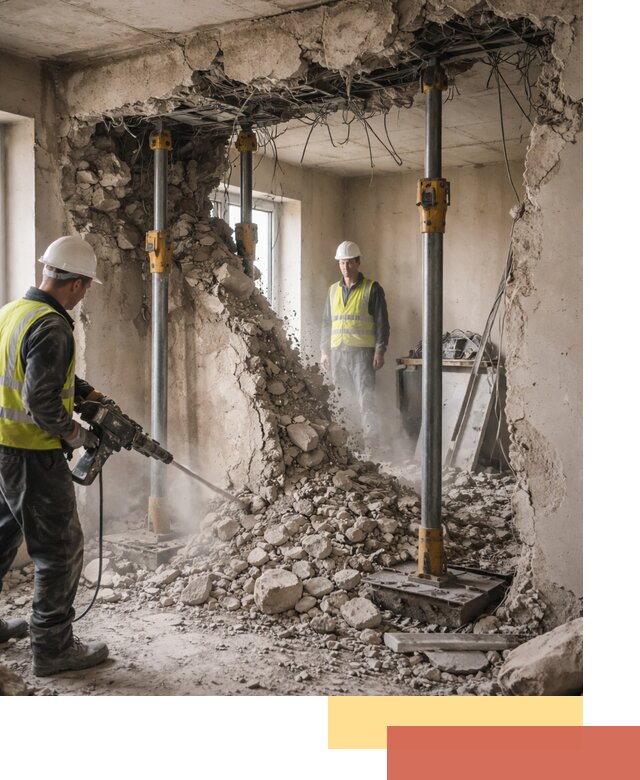 Снос несущих стен в Тынде с гарантией безопасности и качества