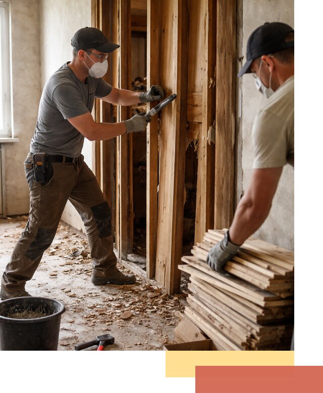 Демонтаж деревянных перегородок в Тынде быстро и аккуратно