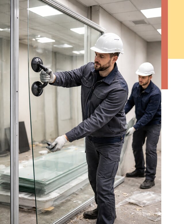 Демонтаж стеклянных перегородок в Тынде от 3289 руб. — быстро и недорого | ОТДЕЛОЧНИК-Тнд