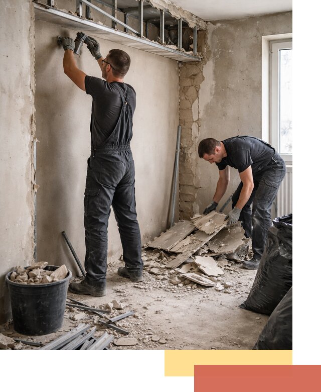 Демонтаж короба из гипсокартона в Тынде быстро и аккуратно