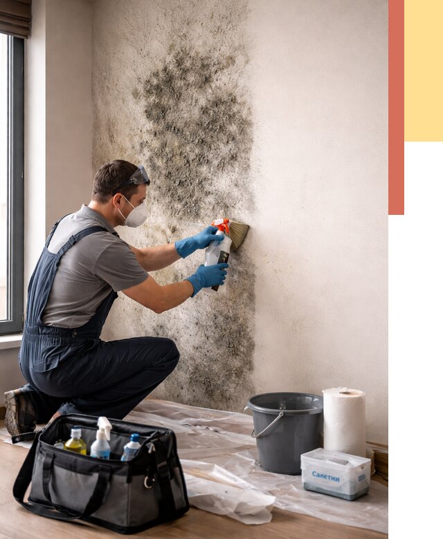 Удаление плесени со стен в Тынде от 2210 руб. — быстро и недорого | ОТДЕЛОЧНИК-Тнд