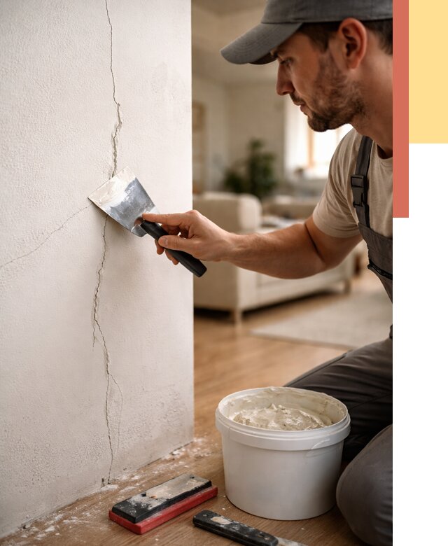 Заделка трещин и сколов в Тынде от 2518 руб. — быстро и недорого | ОТДЕЛОЧНИК-Тнд