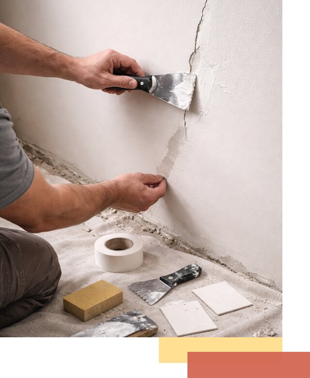 Заделка трещин и сколов в стенах и потолках в Тынде