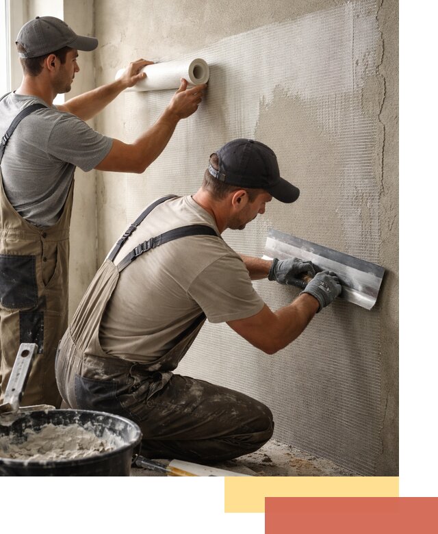 Армирование стен стеклосеткой в Тынде для прочной отделки