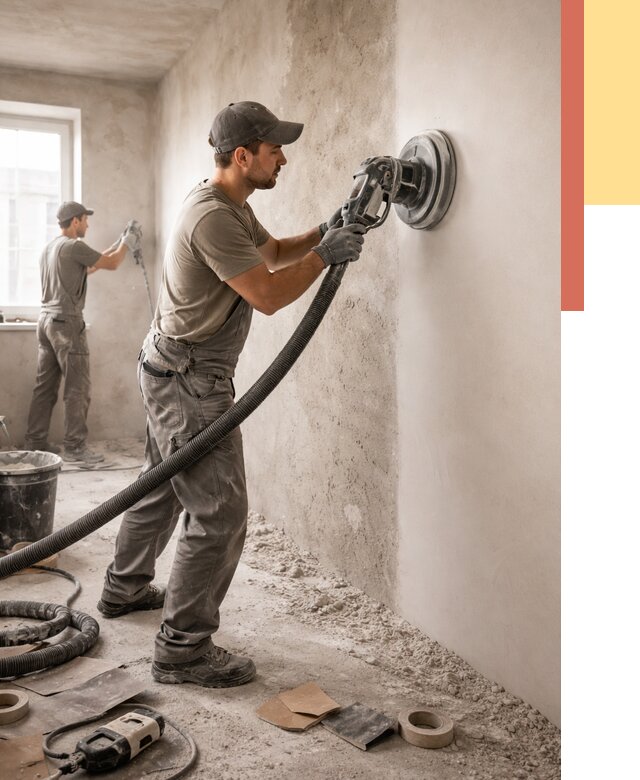 Шлифовка стен в Тынде от 1233 руб/м2 — быстро и недорого | ОТДЕЛОЧНИК-Тнд