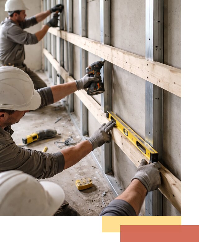 Устройство обрешетки под панели в Тынде