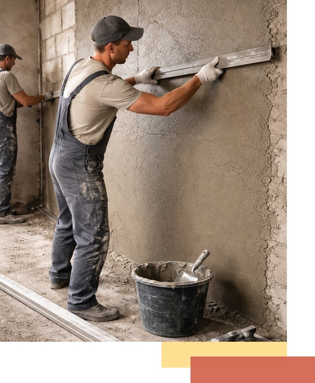 Штукатурка стен цементно-песчаная в Тынде профессионально