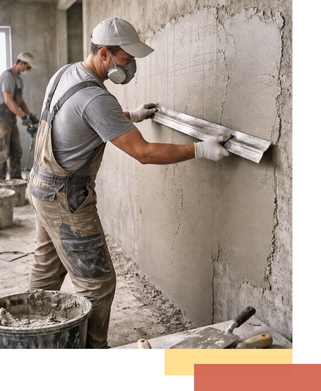 Штукатурка бетонных стен в Тынде качественно и долговечно