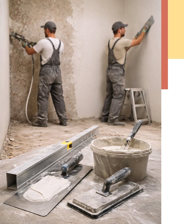 Штукатурка стен под обои в Тынде от 4625 руб./м2 — выравнивание под обои | ОТДЕЛОЧНИК-Тнд