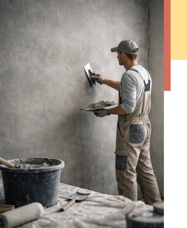 Декоративная штукатурка под бетон в Тынде от 2569 руб./м² — нанесение под ключ | ОТДЕЛОЧНИК-Тнд