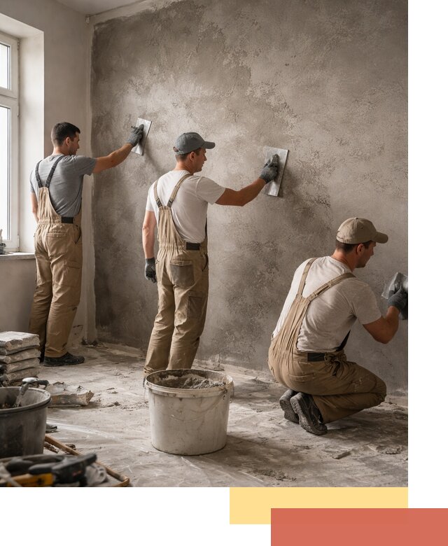 Декоративная штукатурка под бетон в Тынде для стен и потолков