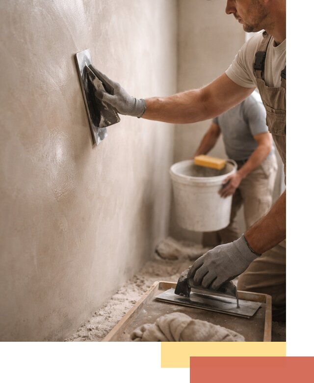 Нанесение марокканской штукатурки таделакт в Тынде