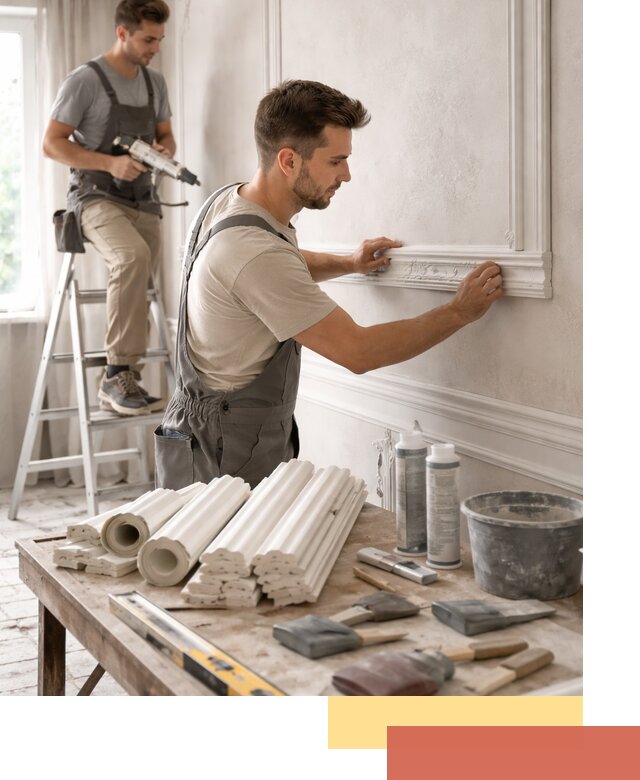 Монтаж лепнины на стены в Тынде профессионально и качественно