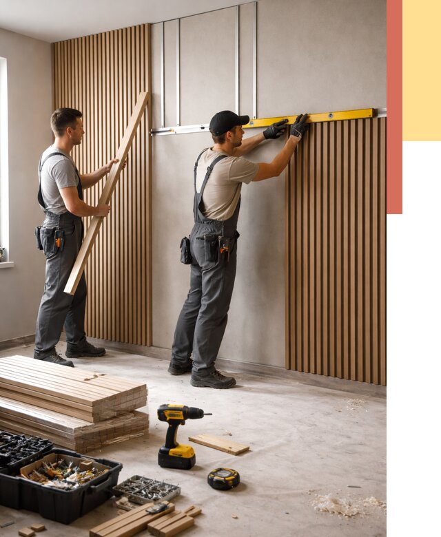 Монтаж реечных панелей на стены в Тынде от 1233 руб. — быстро и недорого | ОТДЕЛОЧНИК-Тнд