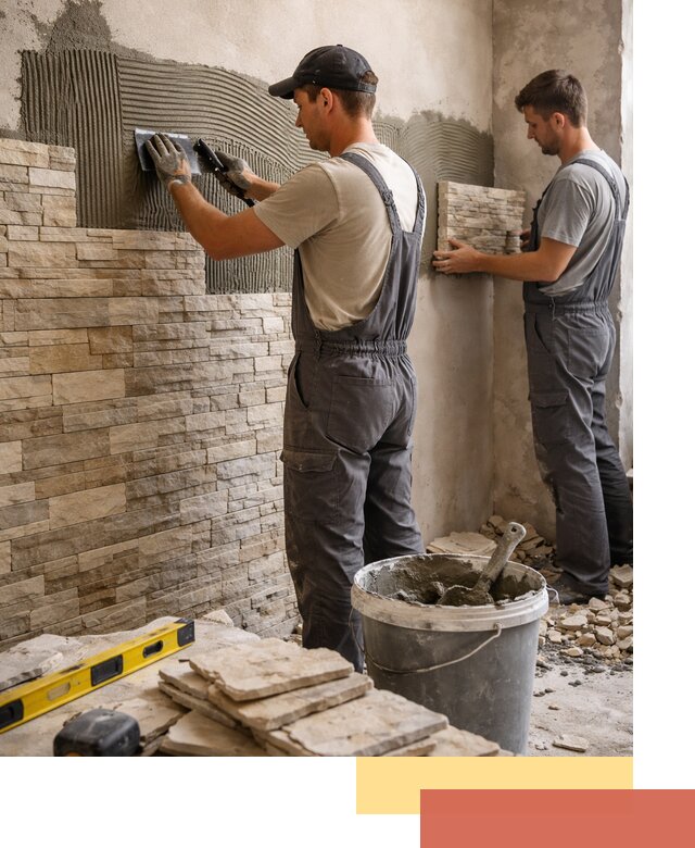 Монтаж искусственного камня в Тынде — облицовка стен и фасадов