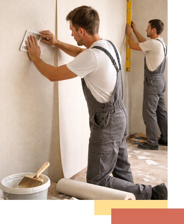 Поклейка бумажных обоев в Тынде качественно и недорого