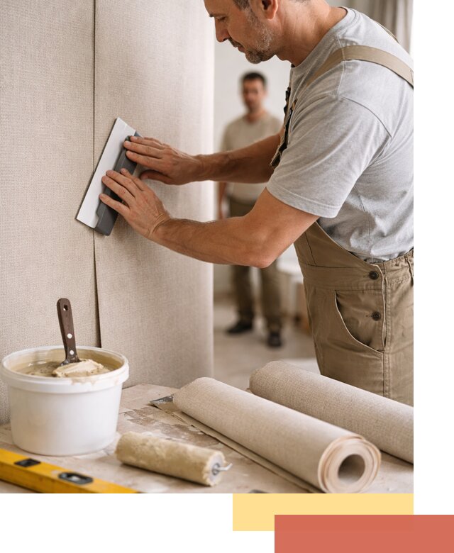 Поклейка текстильных обоев в Тынде профессионально и аккуратно