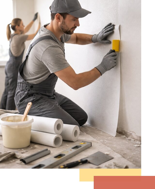 Поклейка стеклообоев профессионально в Тынде