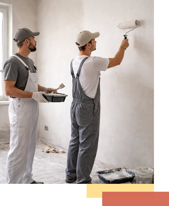 Покраска стен водоэмульсионной краской в Тынде