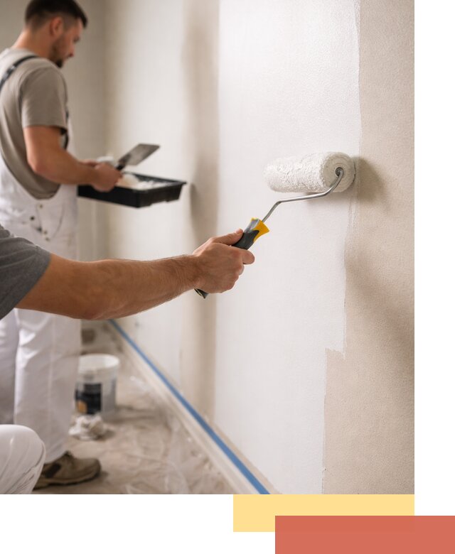 Покраска стен акриловой краской профессионально в Тынде