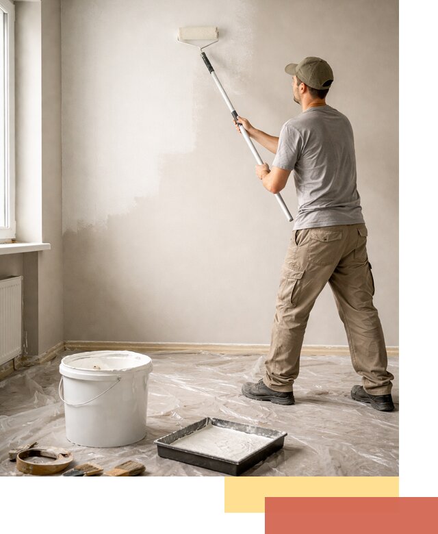 Покраска стен латексной краской в Тынде качественно и быстро