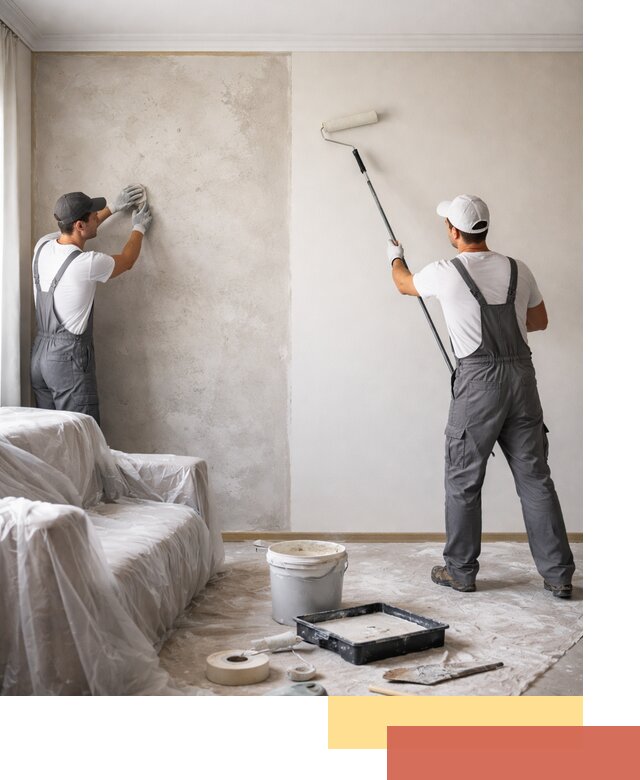 Покраска стен антивандальной краской в Тынде