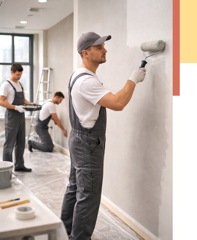 Покраска стен в офисе в Тынде от 8735 руб. — быстро и недорого | ОТДЕЛОЧНИК-Тнд