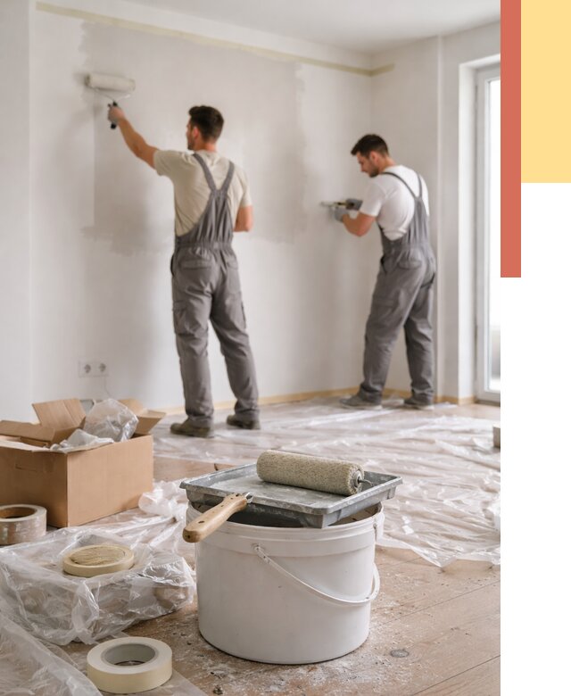 Покраска стен в квартире в Тынде от 2569 руб/м2 — быстро и недорого | ОТДЕЛОЧНИК-Тнд