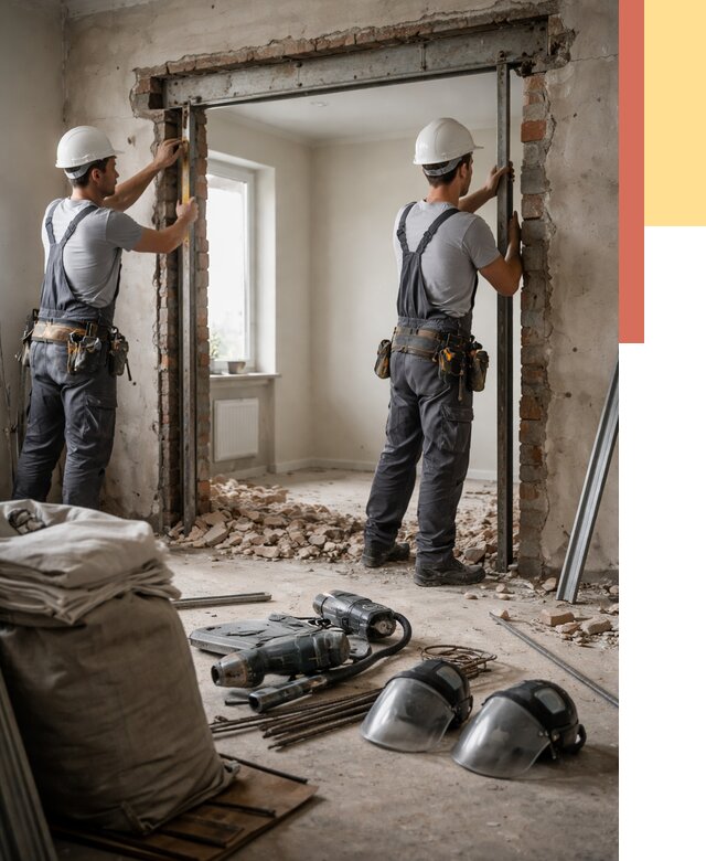 Расширение дверного проема в Тынде от 12846 руб. под ключ | ОТДЕЛОЧНИК-Тнд