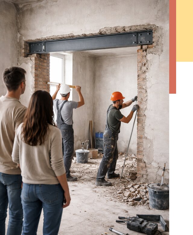 Усиление проема в стене в Тынде от 9763 руб. — усиление дверного проема металлоконструкцией | ОТДЕЛОЧНИК-Тнд