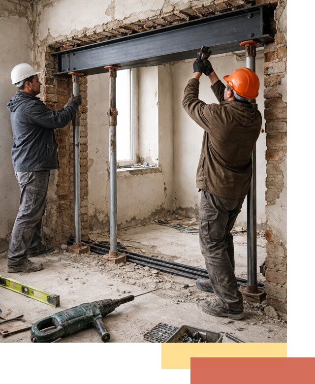 Усиление проема в стене в Тынде для расширения и безопасности