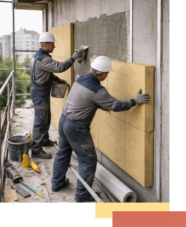 Утепление стен зданий и домов в Тынде качественно и надежно