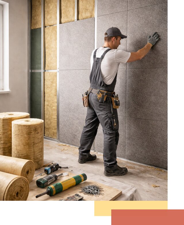 Профессиональная шумоизоляция стен в Тынде для квартиры и офиса