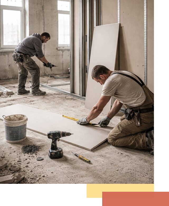 Кладка перегородок из ПГП под ключ в Тынде