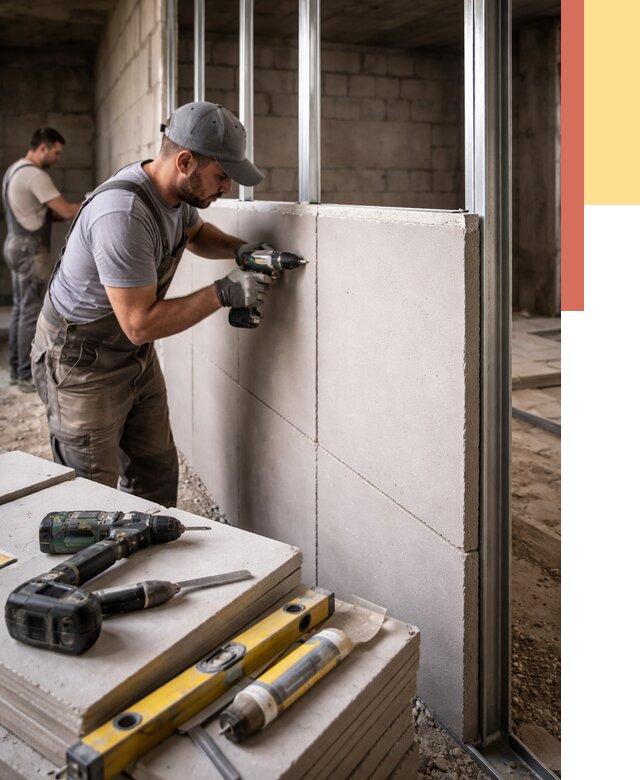 Кладка влагостойких перегородок ПГП в Тынде от 1233 руб. под ключ | ОТДЕЛОЧНИК-Тнд