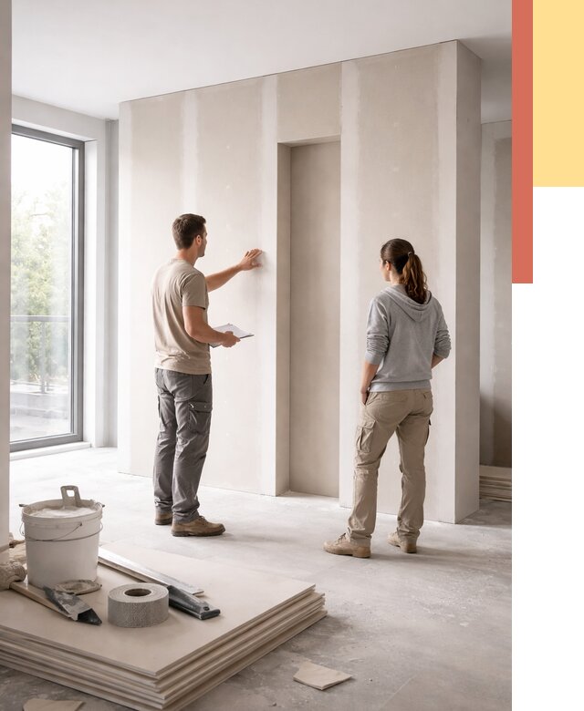 Зонирующая перегородка из гипсокартона в Тынде от 2878 руб. под ключ | ОТДЕЛОЧНИК-Тнд