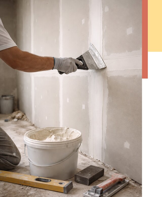 Шпаклевка перегородок из гипсокартона в Тынде от 2569 руб. — услуги ОТДЕЛОЧНИК-Тнд