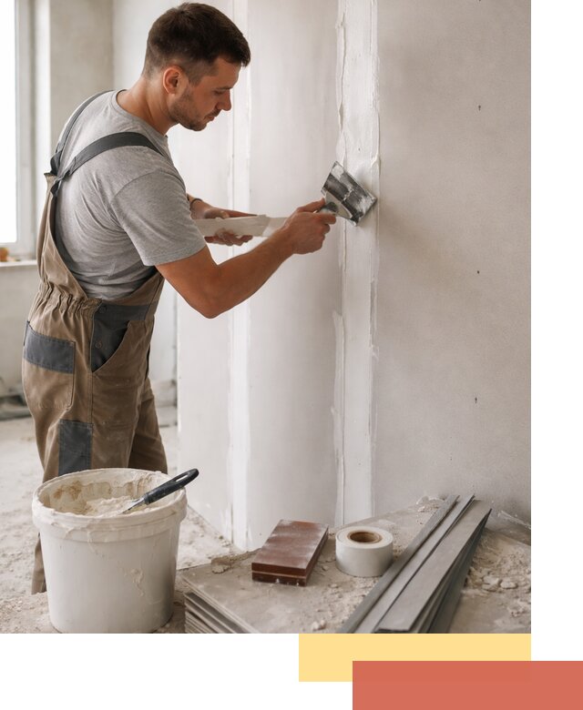 Шпаклевка перегородок из гипсокартона в Тынде качественно и быстро