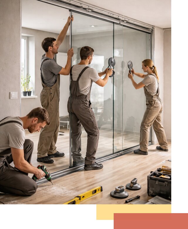 Изготовление стеклянных перегородок на заказ в Тынде