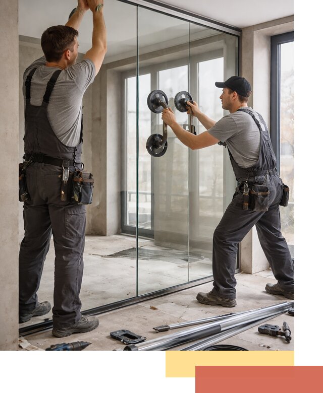 Цельностеклянные перегородки под ключ в Тынде