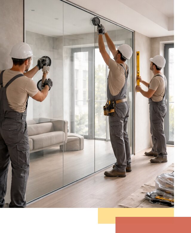 Перегородки из закаленного стекла в Тынде для офисов и квартир