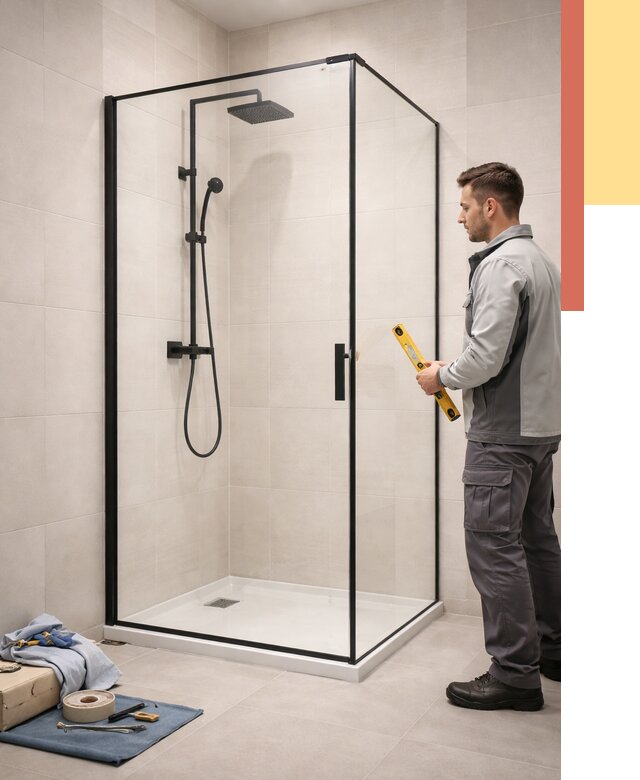 Стеклянные перегородки для душа в Тынде от 12846 руб. | Монтаж под ключ — ОТДЕЛОЧНИК-Тнд