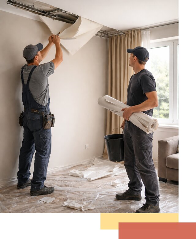 Демонтаж натяжного потолка в Тынде быстро и аккуратно