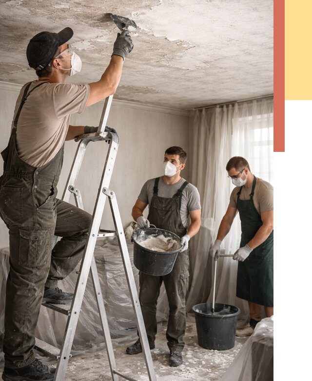 Удаление побелки с потолка в Тынде от 2569 руб. быстро и недорого | ОТДЕЛОЧНИК-Тнд