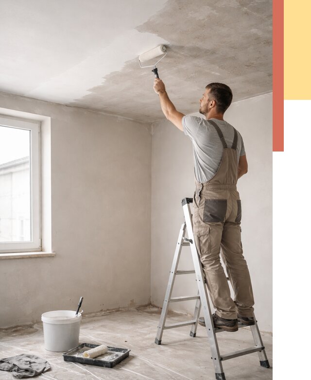 Грунтовка потолка в Тынде от 2569 руб. — быстро и недорого | ОТДЕЛОЧНИК-Тнд